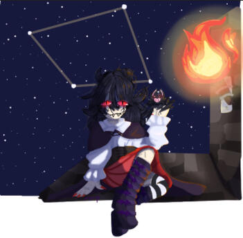 Vampire + bat + background